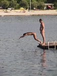 Groupes naturistes a la plage