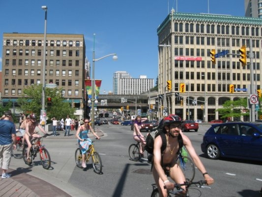 WorldNakedBikeRide cyclonue wnbr ciclonudista 2008 Ottawa