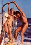 Naturistes nus à la plage