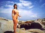 Naturistes nus à la plage
