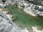 Naturistes nus à la plage