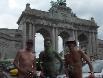 WorldNakedBikeRide cyclonue ciclonudista 2008 Bruxelles