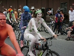 Seattle Fremont Parade Summer Solstice d'été nude cyclists 2008