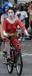 Seattle Fremont Parade Summer Solstice d'été nude cyclists 2008
