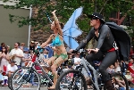 Seattle Fremont Parade Summer Solstice d'été nude cyclists 2008